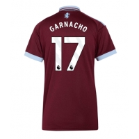 Camiseta Aston Villa Alejandro Garnacho #17 Primera Equipación Replica 2026-27 para mujer mangas cortas